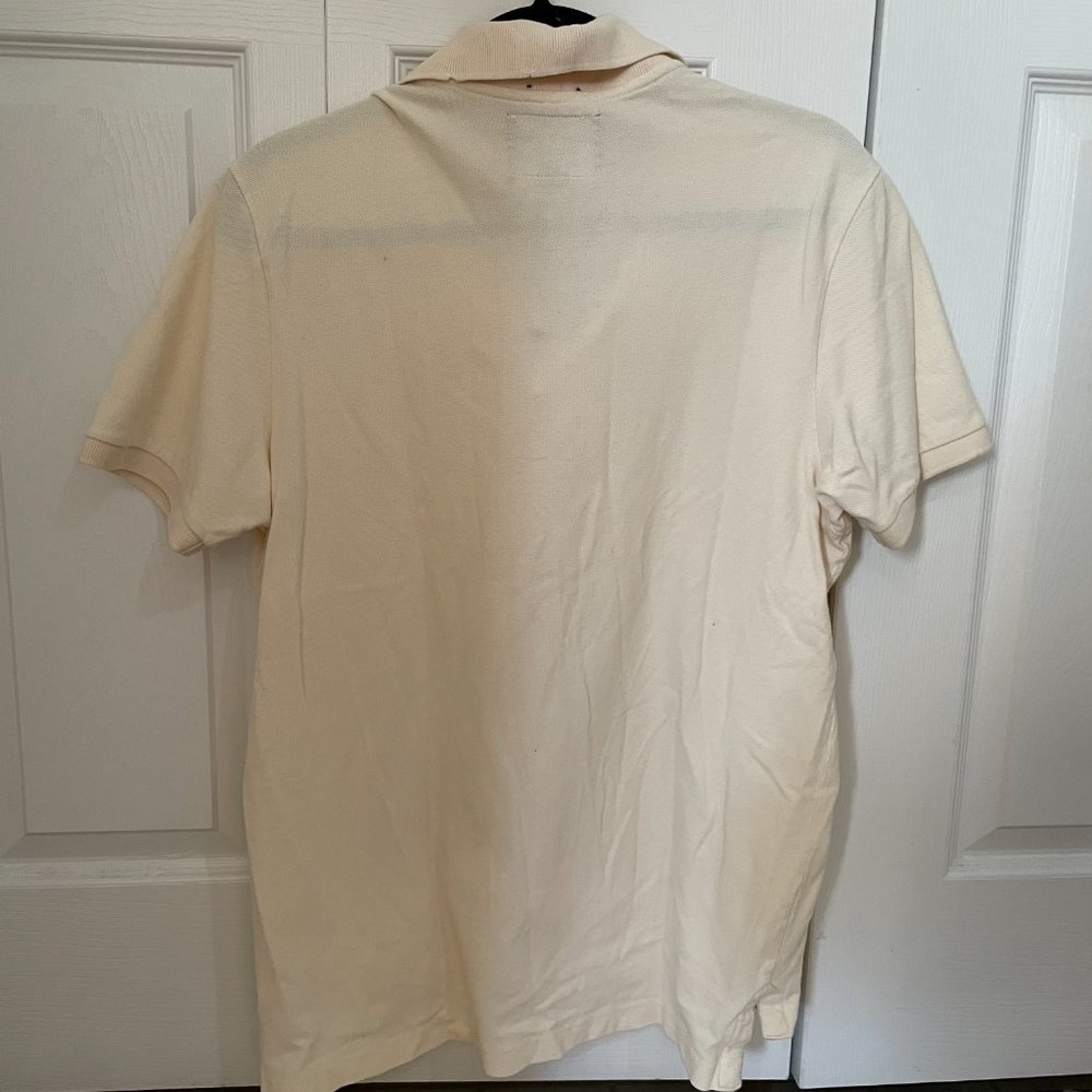 Abercrombie Cream Short Sleeved Mens Polo - Picture 5 of 5
